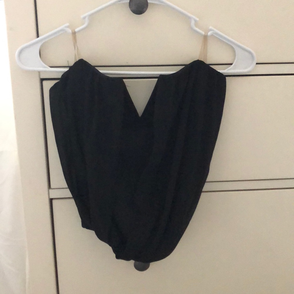 Cropped sweetheart top